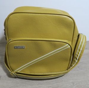 Vintage Samsonite Yellow Travel Carryon Bag
